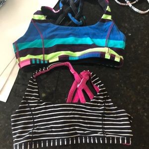 2 ivvivia sports bra (Lulu lemon kids) size 10. Can fit XXS/XS top